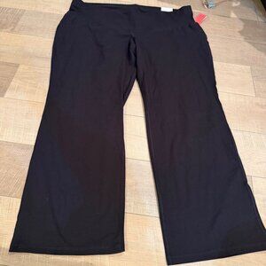 LANE BRYANT LIVI WOMENS BLACK PULL ON JOGGER PANTS NEW 26/28